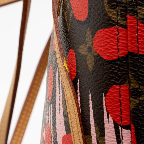 Louis Vuitton Limited Edition Monogram Canvas Jungle Dots Neverfull MM Tote