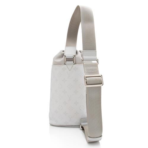 Louis Vuitton Limited Edition Monogram Canvas Logo Chalk Sling Bag