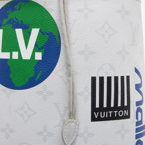 Louis Vuitton Limited Edition Monogram Canvas Logo Chalk Sling Bag