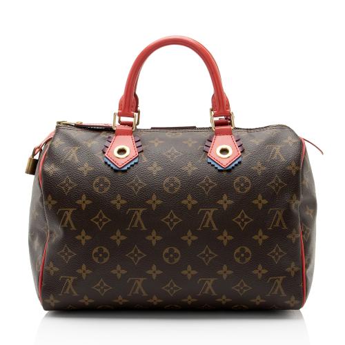 Louis Vuitton Limited Edition Monogram Canvas Totem Speedy 30 Satchel