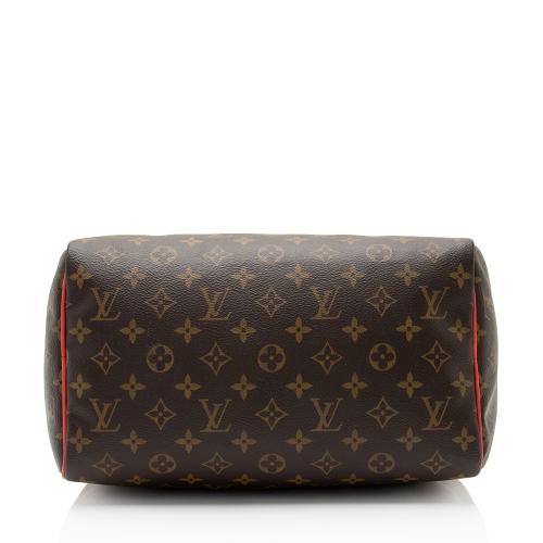 Louis Vuitton Limited Edition Monogram Canvas Totem Speedy 30 Satchel