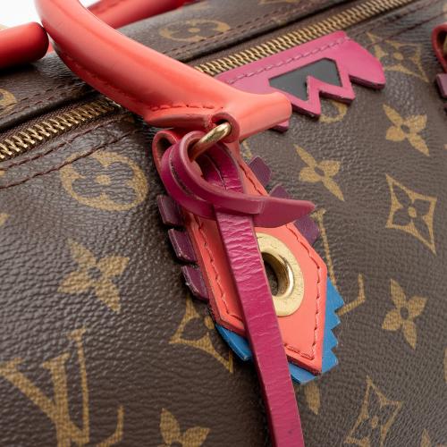 Louis Vuitton Limited Edition Monogram Canvas Totem Speedy 30 Satchel