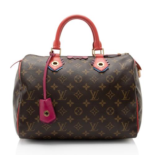 Louis Vuitton Limited Edition Monogram Canvas Totem Speedy 30 Satchel