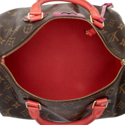 Louis Vuitton Limited Edition Monogram Canvas Totem Speedy 30 Satchel