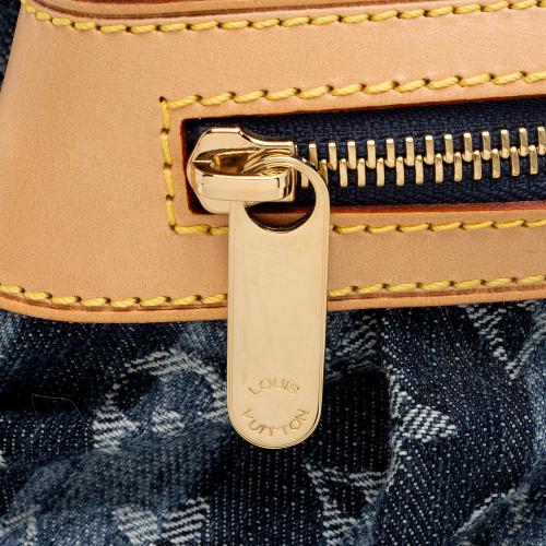 Louis Vuitton Limited Edition Monogram Denim Porte Epaule Raye GM Satchel