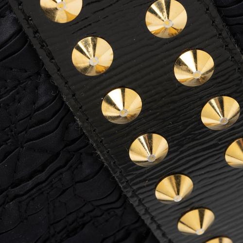 Louis Vuitton Limited Edition Monogram Satin Leather Coquette Pochette Clutch