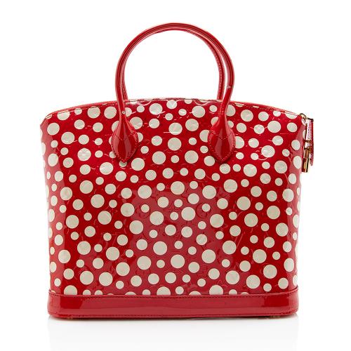 Louis Vuitton Limited Edition Monogram Vernis Dots Infinity Lockit MM Satchel