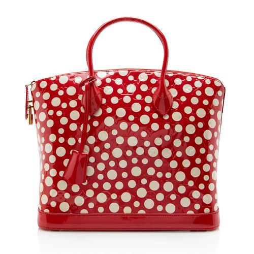 Louis Vuitton Limited Edition Monogram Vernis Dots Infinity Lockit MM Satchel