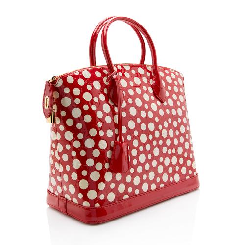 Louis Vuitton Limited Edition Monogram Vernis Dots Infinity Lockit MM Satchel