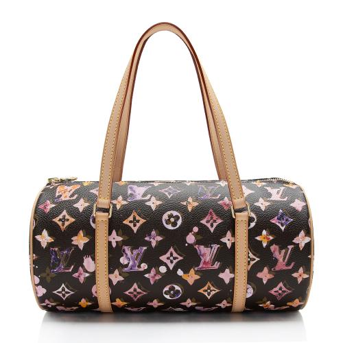 Louis Vuitton Limited Edition Monogram Watercolor Papillon 30 Satchel