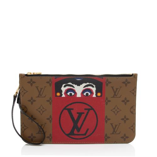 Louis Vuitton Limited Edition Reverse Monogram Canvas Kabuki Pochette