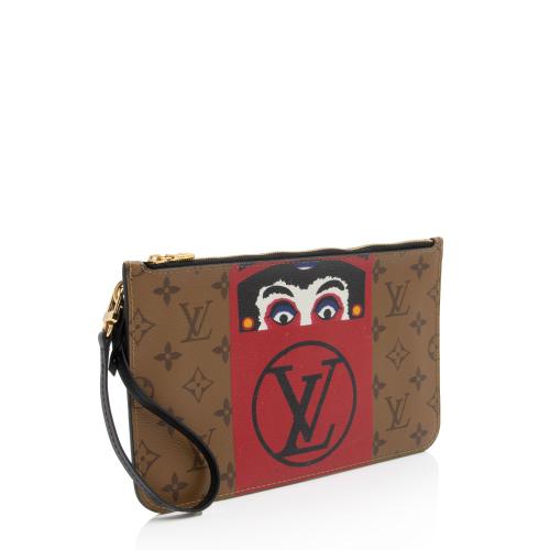 Louis Vuitton Limited Edition Reverse Monogram Canvas Kabuki Pochette