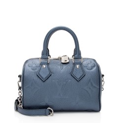 Louis Vuitton Metallic Giant Monogram Empreinte Speedy Bandouliere 20 Satchel