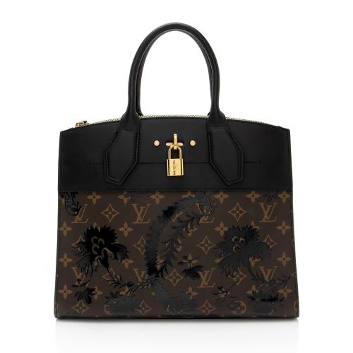 Louis Vuitton Monogram Blossom Canvas City Steamer MM Tote