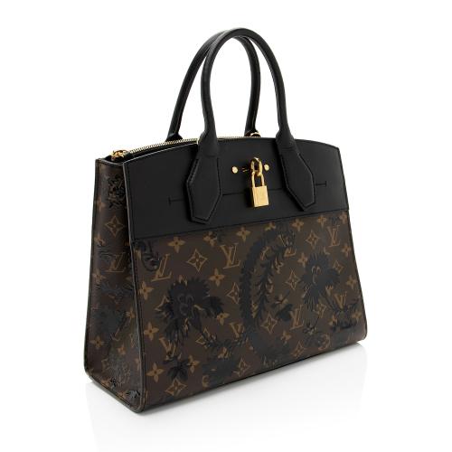 Louis Vuitton Monogram Blossom Canvas City Steamer MM Tote