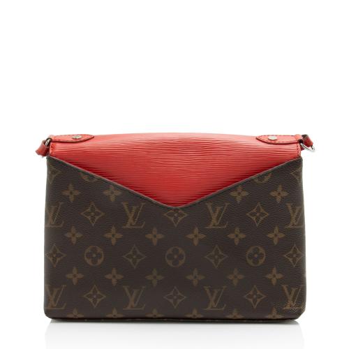 Louis Vuitton Monogram Canvas Epi Leather Saint Michel Shoulder Bag