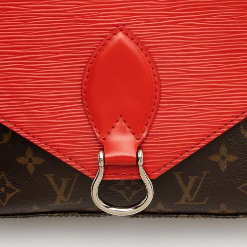 Louis Vuitton Monogram Canvas Epi Leather Saint Michel Shoulder Bag