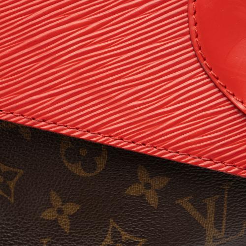 Louis Vuitton Monogram Canvas Epi Leather Saint Michel Shoulder Bag