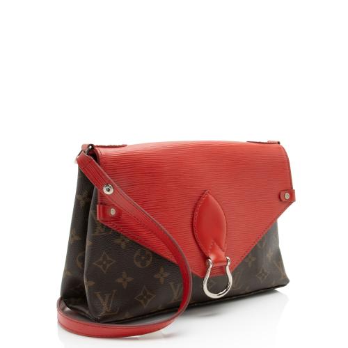 Louis Vuitton Monogram Canvas Epi Leather Saint Michel Shoulder Bag