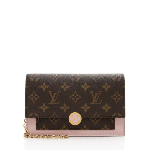 Louis Vuitton Monogram Canvas Flore Chain Wallet