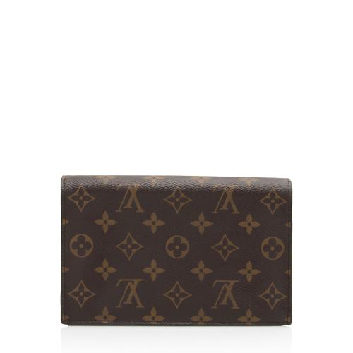 Louis Vuitton Monogram Canvas Flore Chain Wallet