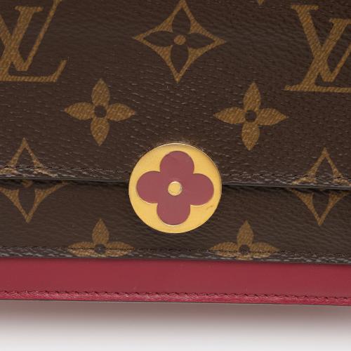 Louis Vuitton Monogram Canvas Flore Chain Wallet