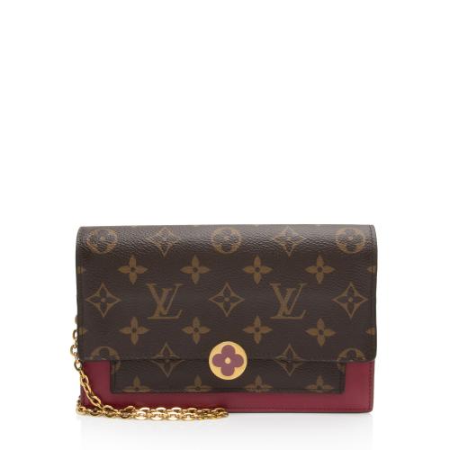 Louis Vuitton Monogram Canvas Flore Chain Wallet