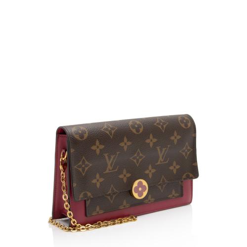 Louis Vuitton Monogram Canvas Flore Chain Wallet