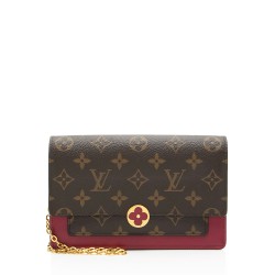 Louis Vuitton Monogram Canvas Flore Chain Wallet