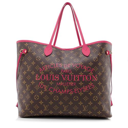 Louis Vuitton Limited Edition Monogram Canvas Ikat Neverfull GM Tote