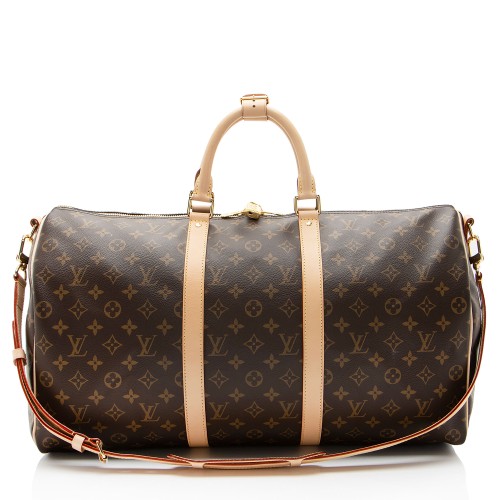 Louis Vuitton Monogram Canvas Keepall Bandouliere 50 Duffle