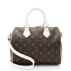 Louis Vuitton Monogram Canvas LV Match Speedy Bandouliere 25 Satchel