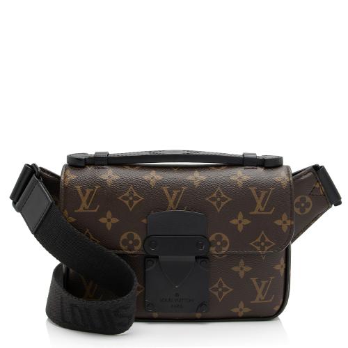 Louis Vuitton Monogram Canvas Macassar S Lock Sling Bag