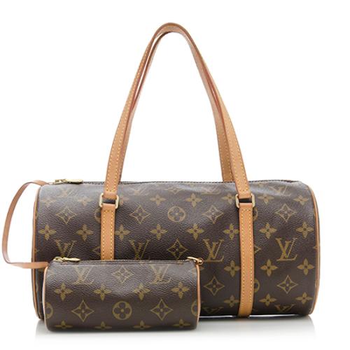 Louis Vuitton Monogram Canvas Papillon 30 Satchel