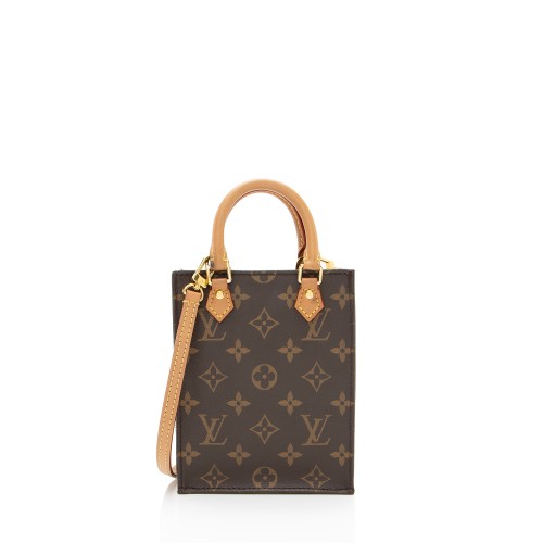 Louis Vuitton Monogram Canvas Petit Sac Plat Shoulder Bag