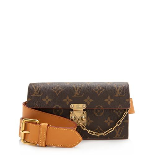 Louis Vuitton Monogram Canvas S Lock Belt Bag