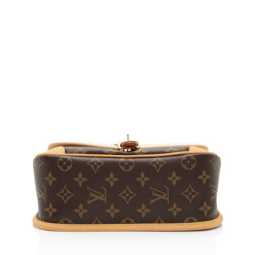 Louis Vuitton Monogram Canvas Shearling Cozygram Diane Shoulder Bag