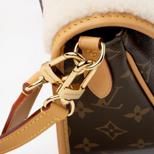 Louis Vuitton Monogram Canvas Shearling Cozygram Diane Satchel