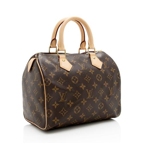 Louis Vuitton Monogram Canvas Speedy 25 Satchel 