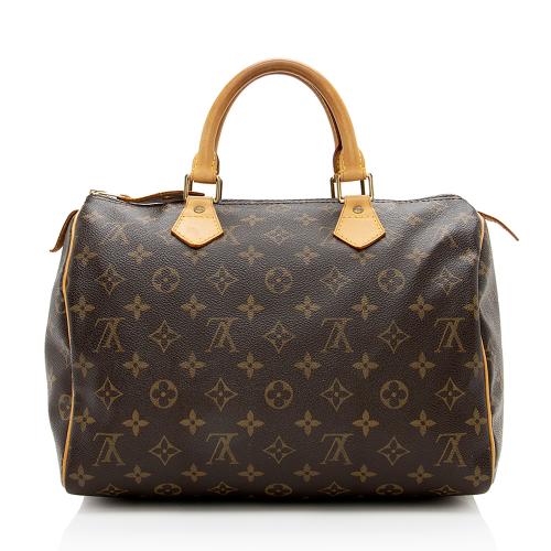 Louis Vuitton Monogram Canvas Speedy 30 Satchel