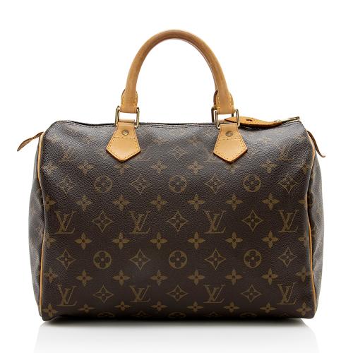 Louis Vuitton Monogram Canvas Speedy 30 Satchel