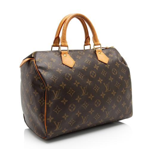 Louis Vuitton Monogram Canvas Speedy 30 Satchel