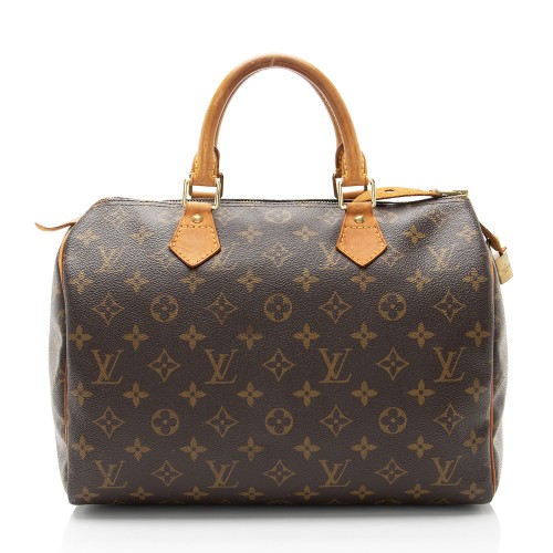 Louis Vuitton Monogram Canvas Speedy 30 Satchel