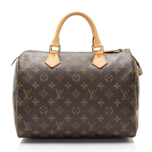 Louis Vuitton Monogram Canvas Speedy 30 Satchel