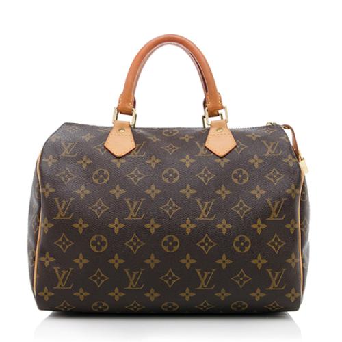 Louis Vuitton Monogram Canvas Speedy 30 Satchel