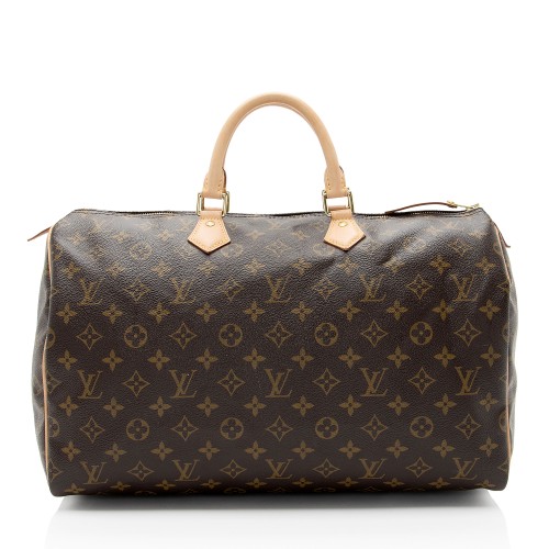 Louis Vuitton Monogram Canvas Speedy 40 Satchel