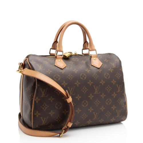 Louis Vuitton Monogram Canvas Speedy Bandouliere 30 Satchel