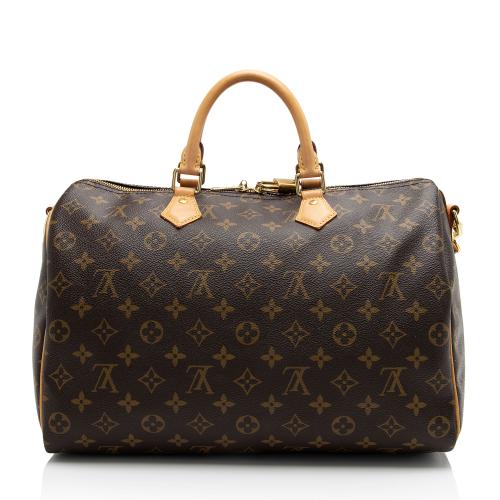 Louis Vuitton Monogram Canvas Speedy Bandouliere 35 Satchel