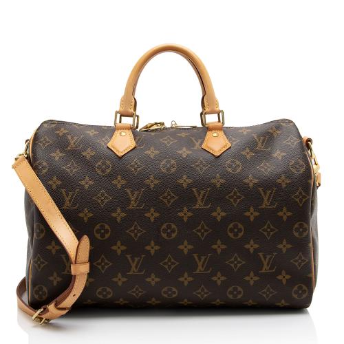 Louis Vuitton Monogram Canvas Speedy Bandouliere 35 Satchel