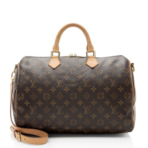 Louis Vuitton Monogram Canvas Speedy Bandouliere 35 Satchel